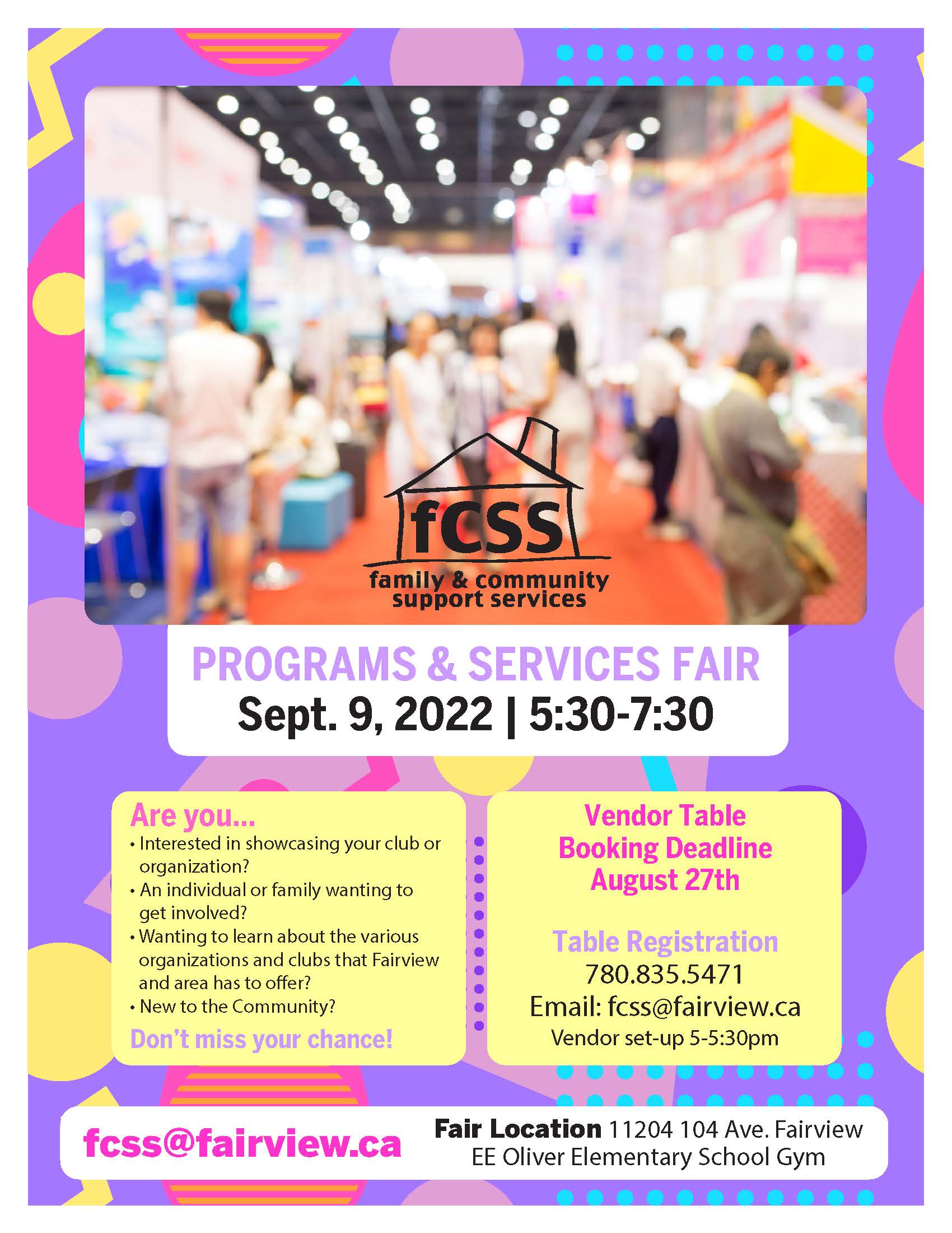 FCSS Programs and Services Fair 2022